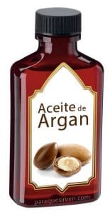 Botella de aceite de argán