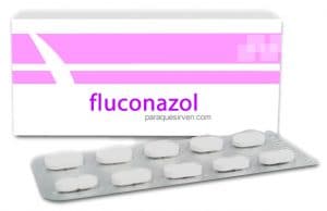 Caja de pastillas de fluconazol