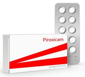 Caja y pastillas de piroxicam