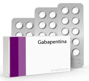 Caja y pastillas de gabapentina